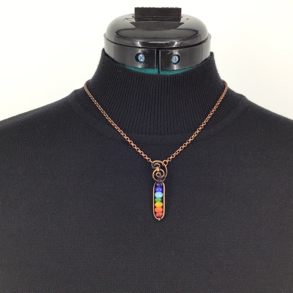 ROY G BIV Hand Crafted Necklace - Picture 1 of 13